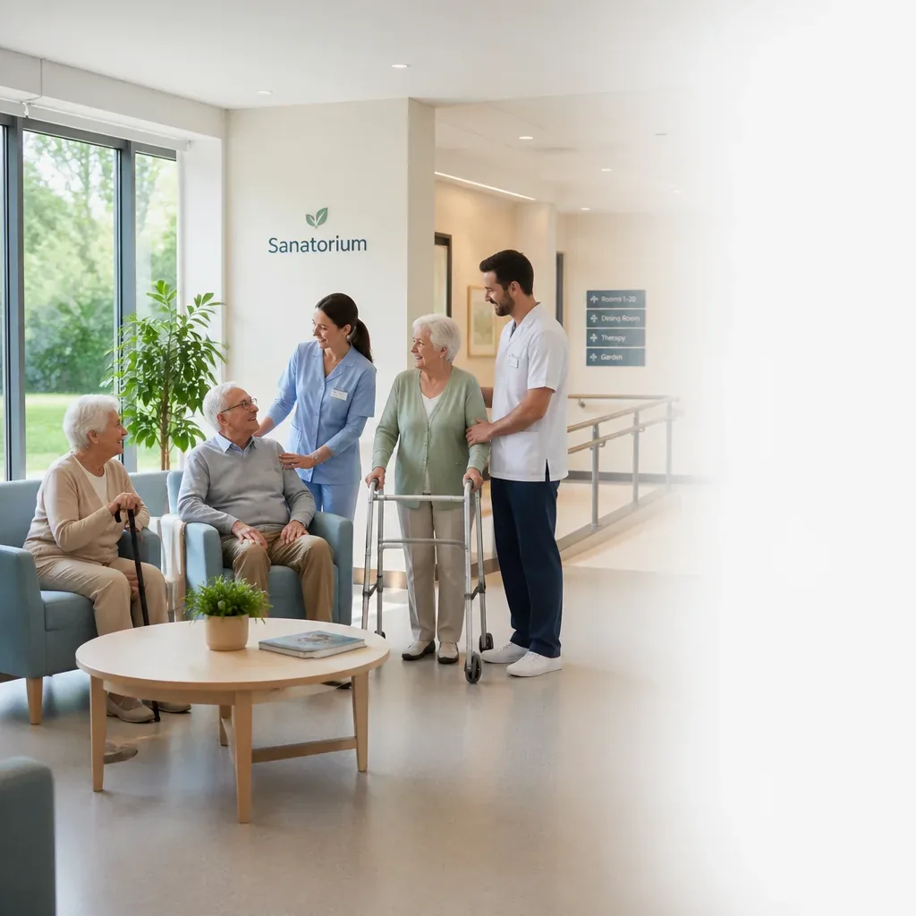 Sproščujoč bivalni prostor in terapevtska telovadnica v CareGResort